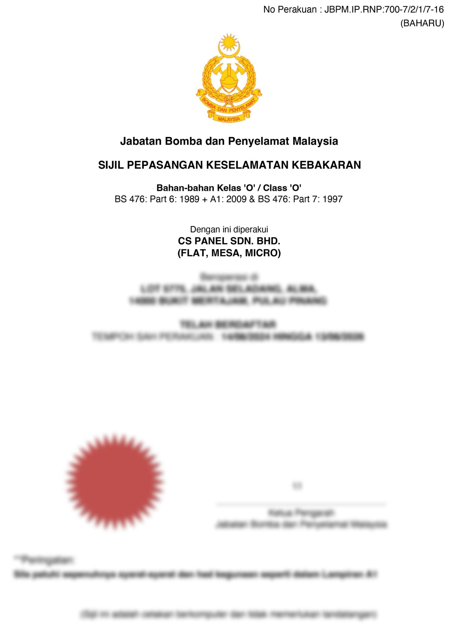 Bomba Certificate 1 Scaled