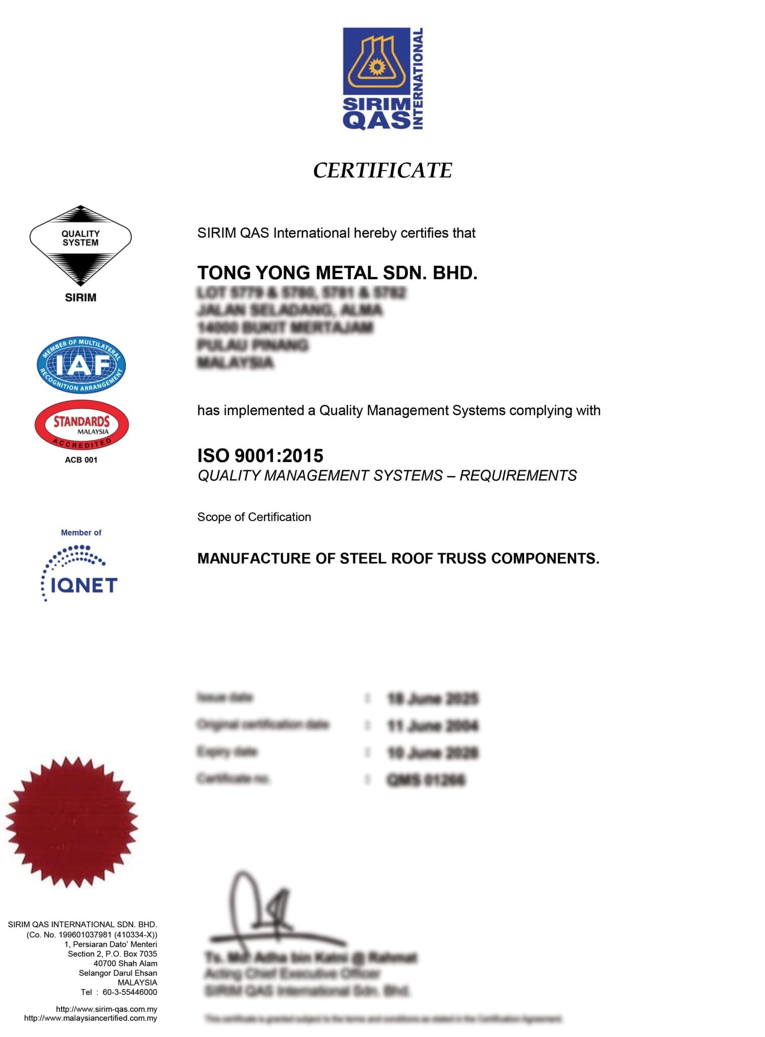 TYM ISO 9001 2015 Scaled
